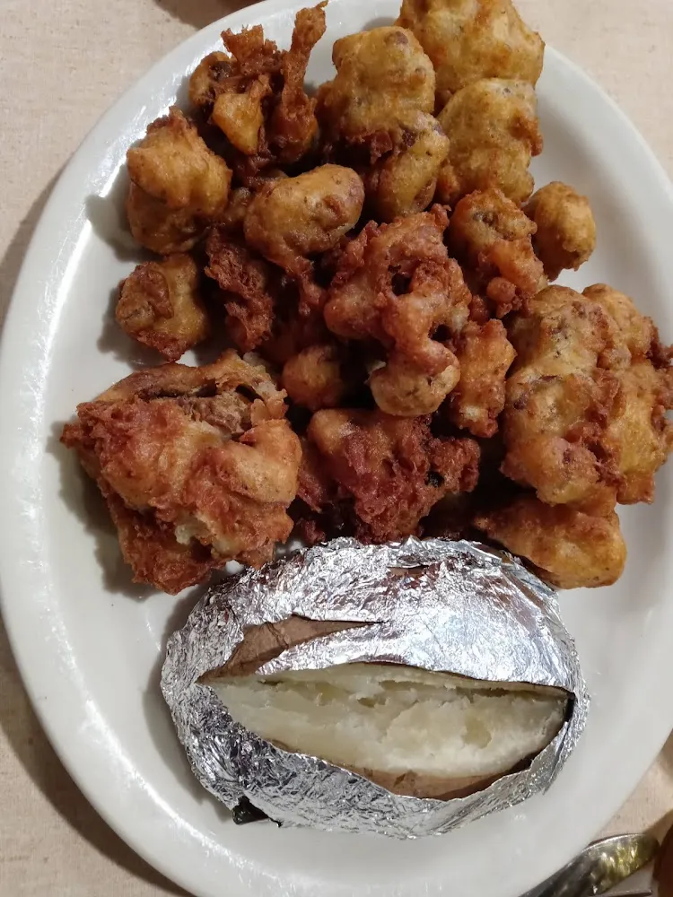 Chicken Livers and Baked Potato